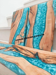 Natural Wooden Epoxy Rectangle Chopping Board for Stylish Kitchen Use - Picture 1 of 5