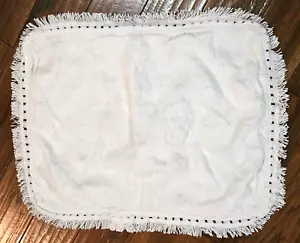 Funda de almohada estándar vintage blanca CROWN CRAFTS Matelasse "Antoinette" - Imagen 1 de 7