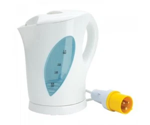 110V Baustellen Wasserkocher kabellos Niedervolt mit gelbem Stecker - zur Verwendung mit Trafo - Bild 1 von 12
