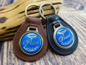 NEW RARE VINTAGE 1970s BUICK LESABRE CAR Leather Key Chain Ring Fob NOS - Picture 1 of 6