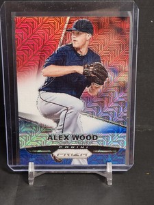 2015 Panini Prizm Alex Wood Red White Blue Mojo Prizms