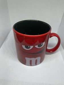 M&M COFFEE MUG RED OVERSIZED TEA CUP 2016 MARS CANDY 16oz