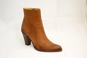 STIVALETTI DONNA MARRONE 39 40 VERA PELLE 100% MADE IN ITALY PRODUZIONE PROPRIA - Imagen 1 de 6