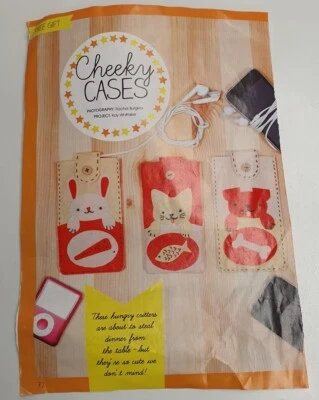 Magazine Cut Out Pattern For Animal Theme IPod / Phone Cases Kitten Puppy Rabbit - Image 1 of 4
