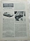 Citroen DS Used Car  Road Test Autocar Magazine 9 Feb 1962 Not a reprint Classic