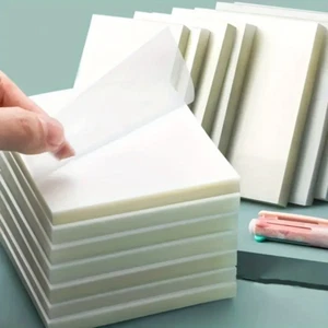 Transparent Sticky Notes - Waterproof, Self-Adhesive, Semi-Translucent Notepad - Picture 1 of 5