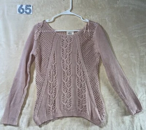 Between me & you Women’s Pink sweater size M - Picture 1 of 10
