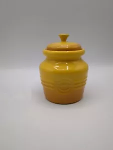 Discontinued Le Creuset Mustard Moutarde Jar W/Lid No Spatula - Picture 1 of 2