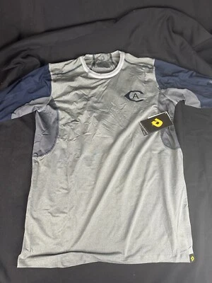 Новый Demarini 3/4 рукав рубашка Sz 2XL бейсбол серый/синий UC Davis Aggies - Изображение 1 из 4