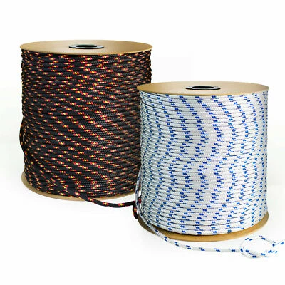 Schwarz Weiß POLYPROPYLEN SEIL 2-20mm Polypropylenseil Tauwerk Tau Flechtleine