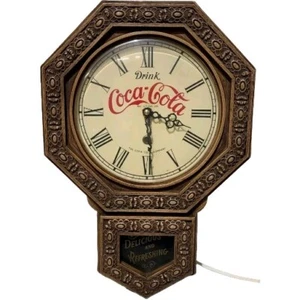 1976 "Drink Coca Cola" Pendulum Regulator Clock By Mirro Products Co.   - Picture 1 of 6