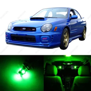Paquete de 8 luces interiores LED verdes para Subaru Impreza WRX STI TOOL 2002-2003 - Imagen 1 de 7