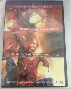 Triple-Feature: Spider-Man 1 2 & 3 (DVD) Spiderman Trilogy SEALED - Imagen 1 de 2