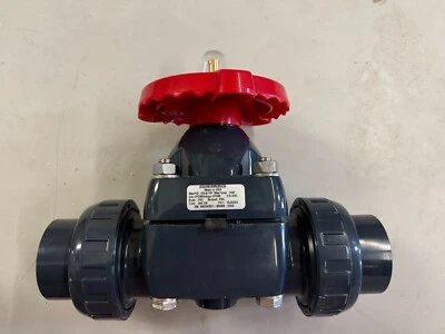 Válvula de diafragma de unión Asahi 2" PVC tipo 14 Foto 1 de 2