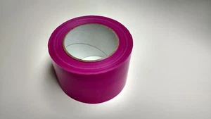 Absperrband 75mm x 100m PE-Folie Flatterband Dekoband rosa - Bild 1 von 1
