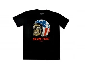 CASCO ELÉCTRICO Negro Multicolor Estampado Gráfico Personalizado S/S Camiseta Regular para Hombre - Imagen 1 de 2