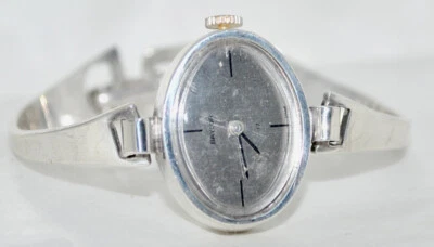 Reloj Pulsera Vintage Retro Baylor 17 Joyas Plata de Ley 925 Brazalete Foto 1 de 4