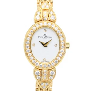 Baume & Mercier Watches 950 18391 K18 yellow gold Diamond Bezel used - Picture 1 of 10