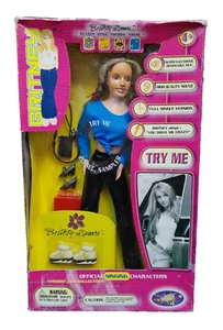 BRITNEY SPEARS YOU DRIVE ME CRAZY FASHION DOLL BLUE / BLACK OUTFIT PIGTAILS 1999 - Picture 1 of 2