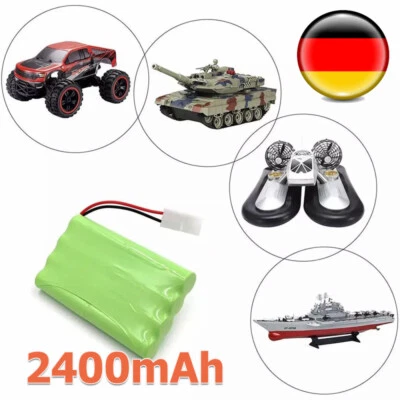 9,6V NiMH Akku 2400mAh Pack Tamiya Stecker mit USB-Ladegerät für RC Auto Drone - Bild 1 von 4