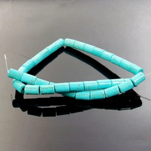 Grün Türkis Stein Zylinder Rohr Rondell Zwischenring Perlen 16 Zoll 8x12 mm Schmuck Zum Selbermachen - Bild 1 von 2