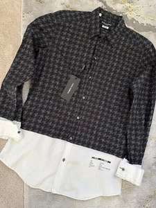 Dolce & Gabbana Gold Geometric Dress Shirt. Mens Sz 41 (Slim Fit) - Picture 1 of 8