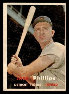 1957 Topps #307 Jack Phillips - Image 1 of 2