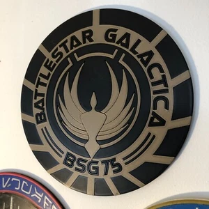 Battlestar Galactica BSG-75 Wall Plaque - 3D Printed - Picture 1 of 7