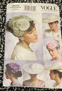 Vogue ungeschnittene Accessoires Muster V8052 OSZ Vintage Style Hüte um 1950 - Bild 1 von 2