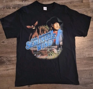 John Anderson Seminole Wind Real Country Music Shirt Black Large Gildan - Bild 1 von 3