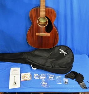 Fender CC-60S Solid Top Concert Acoustic Guitar - All Mahogany - Picture 1 of 6