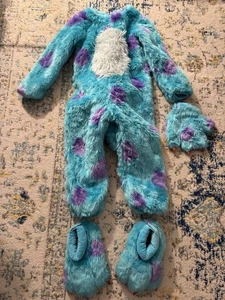 Costume Pottery Barn bambini Disney Pixar Monsters Inc Sulley 4 pezzi bambino taglia 4-6 - Foto 1 di 7