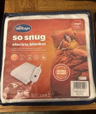 Silentnight So Snug Electric Blanket Single 65x135cm Brand New In Packaging - Image 1 of 2