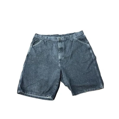 Pantalones Cortos Y2k - Negro Lavado-Wrangler Calce Relajado Carpintero Shorts. Talla 40  Foto 1 de 4