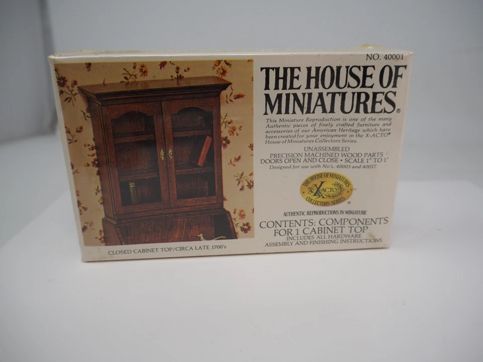 The House Of Miniatures 套件 40001 - 封闭式娃娃屋橱柜新品 — 第 1/1 张图片