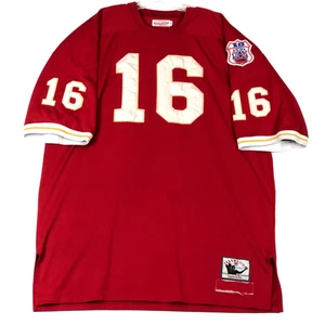 Len Dawson Throwback Jersey Mens 54 Red Kansas City Chiefs Mitchell Ness AFL - Picture 1 of 13
