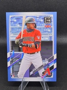 2021 Topps UK Edition Blue /75 Geraldo Perdomo #19 Rookie RC - Foto 1 di 2