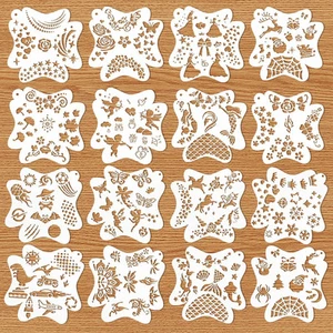 Face Paint Stencils, 16 Reusable Facial Painting Stencils,Body Patterns Stenc... - Picture 1 of 7
