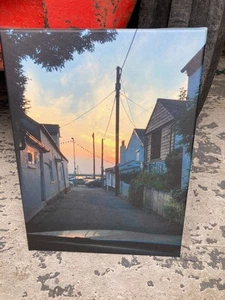 Impresión fotográfica en color Puesta de sol en The Lane West Mersea - 40 x 30 cm Colgante de pared - Imagen 1 de 3