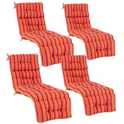 4PCS Giantex 73" Lounge Chaise Cushion Padded Recliner Cushion Indoor Outdoor - Image 1 of 4