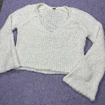 Suéter tejido grueso Free People Sand Dune en marfil talla pequeña Foto 1 de 4