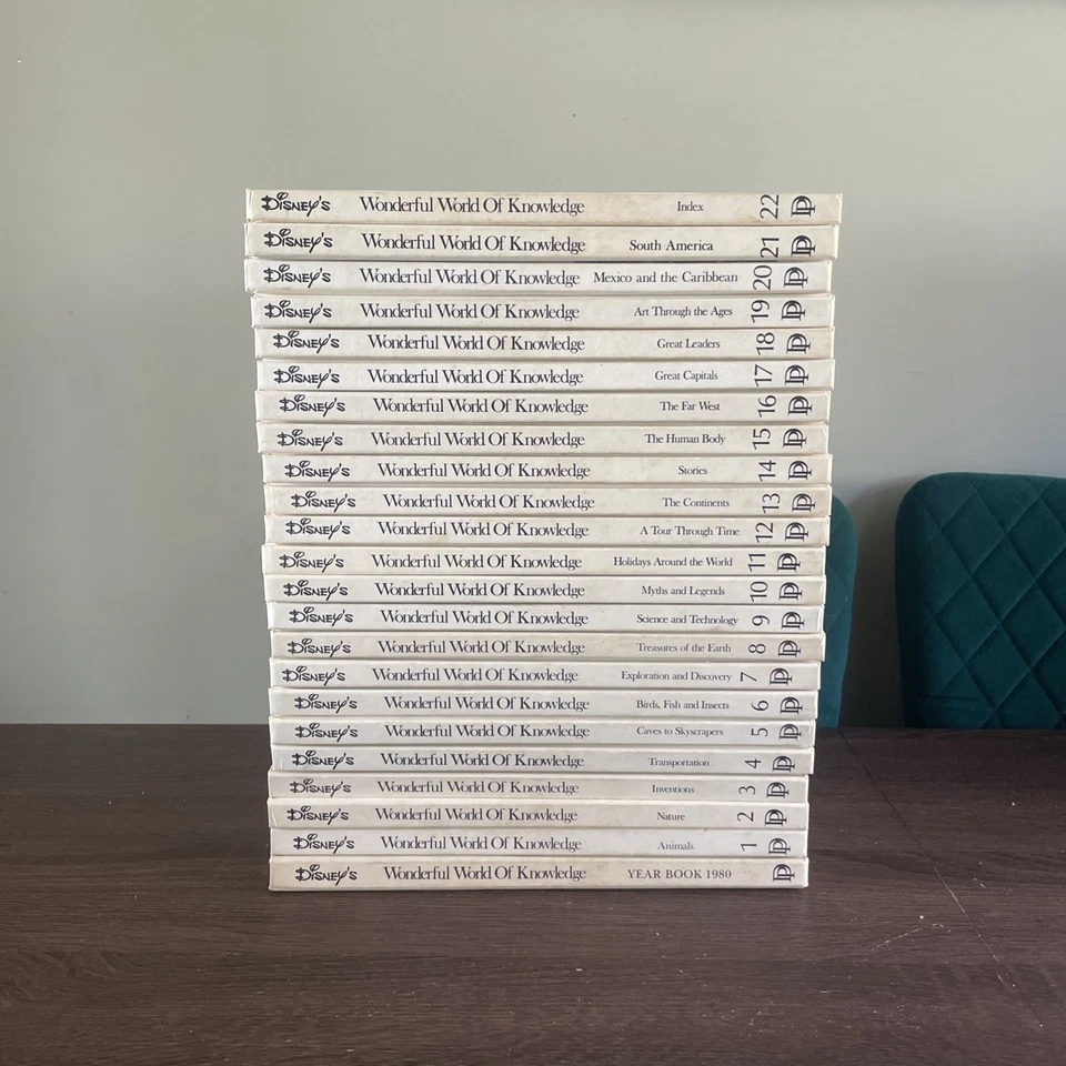 Disney's Wonderful World Of Knowledge Set of 22 Books plus 1980 Year Book - Image 1 of 2