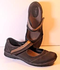 B.O.C. BORN CONCEPT SARATOV SLIP-ON COMFORT SHOES BLACK RUBBER SOLE SIZE 9M - Picture 1 of 7