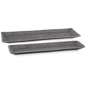 Garekton Gray Cast Aluminum Decorative Tray (Set of 2) - Picture 1 of 3