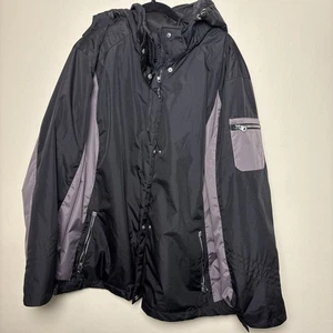 Everlast Women’s 3X Black Gray Hooded Winter Jacket Quilted Lined Parka Sears - Picture 1 of 10