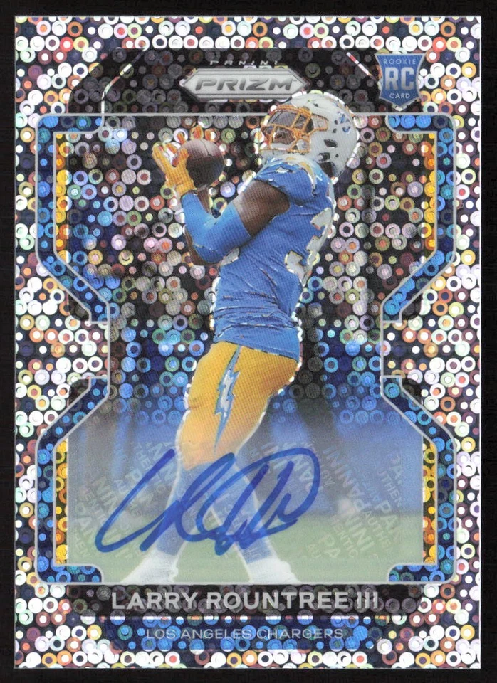 2021 Prizm Auto Prizm No Huddle Larry Rountree III #401 Rookie Chargers - Image 1 of 2