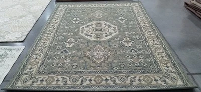 MOSS / IVORY 8'-0" x 10'-0" Broken Thread Rug Reduced Price 1172784615 APN601W-8 - Image 1 of 4