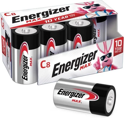 Energizer MAX C Batteries, Premium Alkaline C Cell Batteries - Image 1 of 4