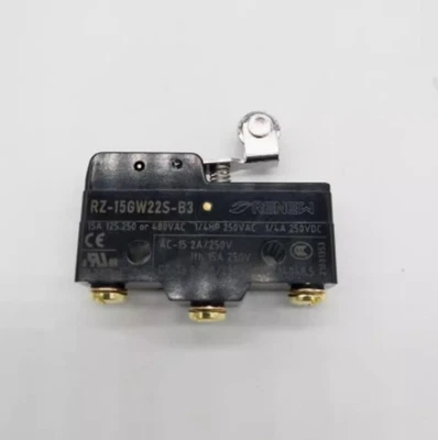 Microinterruptor fechado 10 peças novo RZ-15GW22S-B3 dobradiça curta alavanca de rolo - Imagem 1 de 3
