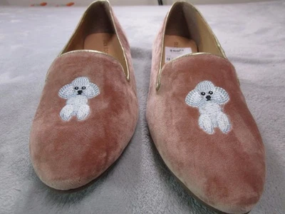 Туфли женские Jack Rogers размер 11 бархатный пудель вышитые мокасины 131221FL18 - Изображение 1 из 4